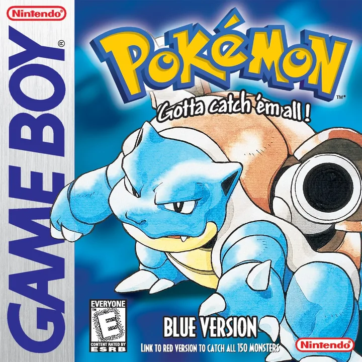 Caja de Pokémon Azul para Game Boy.