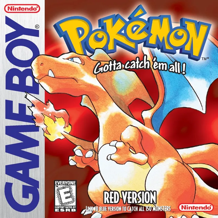 Caja de Pokémon Rojo para Game Boy.