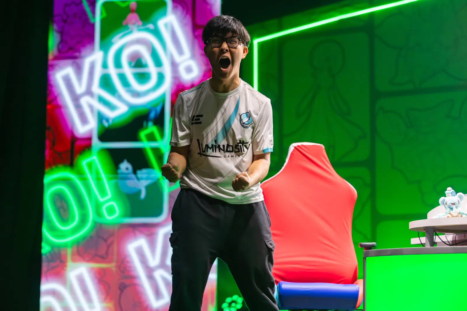 Un jugador celebra en el Campeonato Internacional de Latinoamérica 2026.