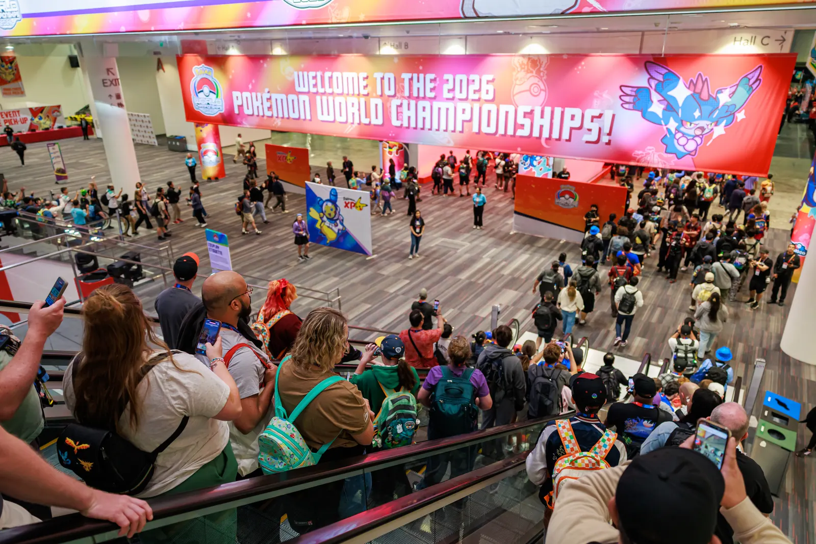 Recepción del Mundial de Pokémon 2026 en San Francisco.